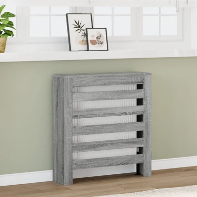 Afbeelding van Radiatorombouw 78x20x82 cm bewerkt hout grijs sonoma eikenkleur