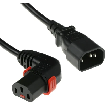 Afbeelding van C14 naar C13 kabel ACT 3 meter (Rechts, IEC lock)
