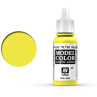 Afbeelding van Vallejo 70730 Model Color Yellow Fluorescent Acryl Verf flesje