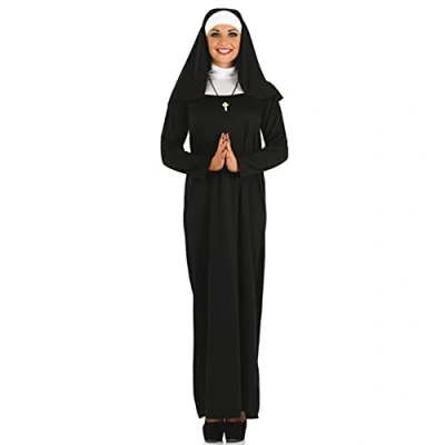 Afbeelding van Fun Shack Vrouwelijk nonnenkostuum, nonnen verkleedkostuum, non outfit vrouwen, nonkostuums voor fancy dress accessoires medium