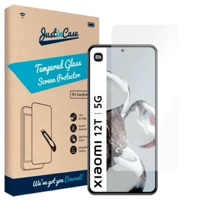 Afbeelding van Just In Case Tempered Glass Xiaomi 12T / Pro Screenprotector Zwart