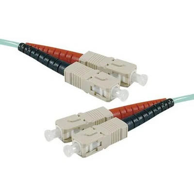 Afbeelding van Draadbrug optisch Duplex 2 mm OM3 SC UPC/SC UPC aqua m
