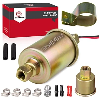 Afbeelding van CarBole Universele 12V auto benzinepomp: voor carburateur diesel 5 9 psi brandstoftransportpomp met brandstoffilter