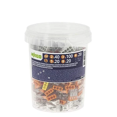 Afbeelding van WAGO 200 stuks automatische aansluitklemmen S2273 2,3,4,5 en 8 ingangen