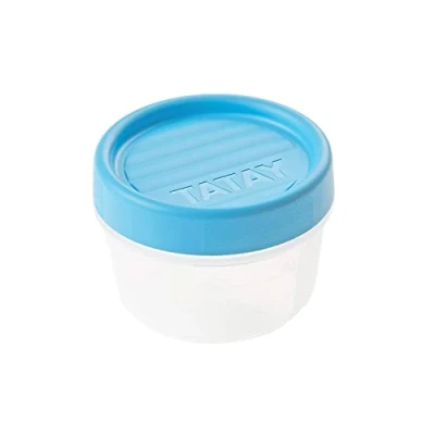 Afbeelding van Tatay Opslag, luchtdicht, 0.2L van capaciteit, schroefdeksel, BPA vrij, geschikt magnetron en vaatwasser, blauw. Maatregelen: 8,5 x 6 cm, Tatay_1160700, One Size