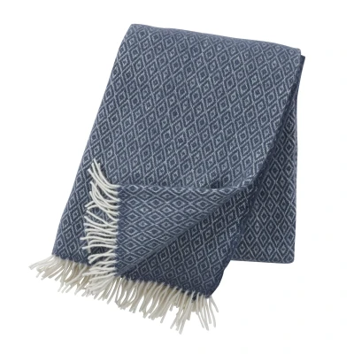 Afbeelding van Wollen Plaid Blauw 130 x 200 cm Klippan