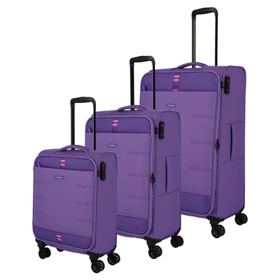 Afbeelding van Travelite Rügen 4 wielen Kofferset 3 delig met uitbreidingsplooi