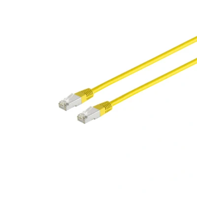 Afbeelding van S/CONN Cat. 5e F/UTP 0.5m netwerkkabel Geel 0,5 m Cat5e (FTP)