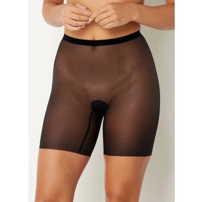 Afbeelding van Wolford dames Tulle Control corrigerende short van mesh in de kleur Zwart, maat: 42