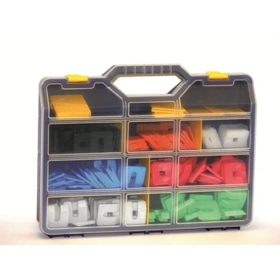 Afbeelding van Assortimentskoffer Kunststof uitvulplaatjes 50x50mm Totaal: 336 stuks