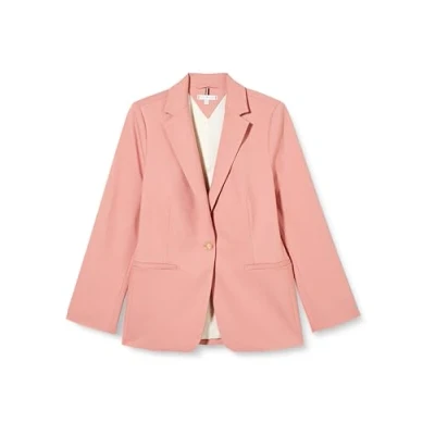 Afbeelding van Tommy Hilfiger Dames Blazer Regular Elegant, Roze (Teaberry Blossom), 68