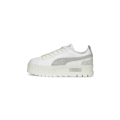 Afbeelding van Puma Mayze Thrifted Sneakers laag, Dames, Maat: 38.5, White Leer/ synthetisch