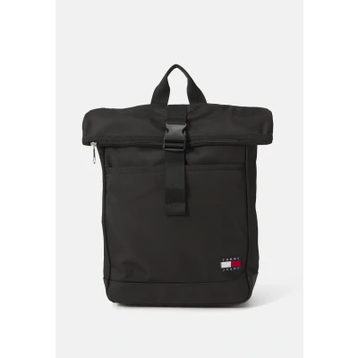 Afbeelding van Tommy Jeans Daily Rolltop Backpack Rugzak, Heren, Maat: One Size, Black