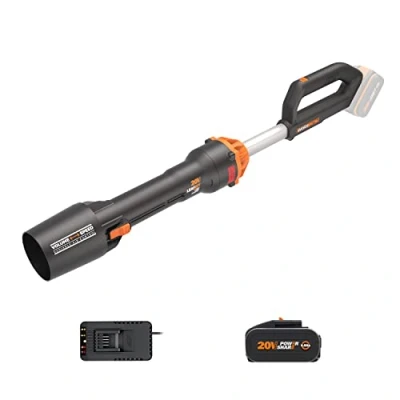 Afbeelding van Accuventilator 20 V max. WORX WG543E krachtige borstelloze motor PowerShare incl. 1 accu 4,0 Ah en oplader 2 snelheden turbine met luchtversterker