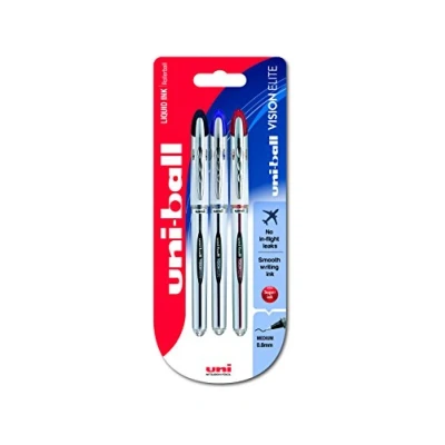 Afbeelding van Uni ball UB 200 Vision Elite Rollerball pennen, diverse gel, 3 stuks