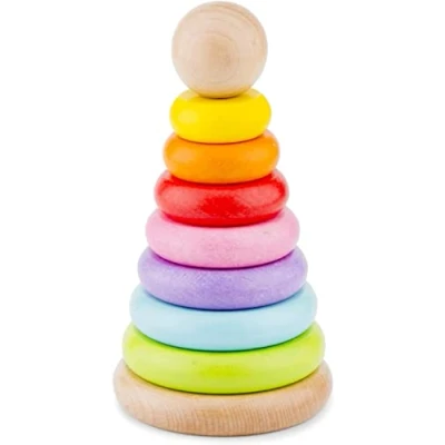 Afbeelding van New Class ic Toys Plakken spel set bocht stapelen toren