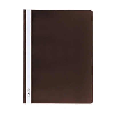 Afbeelding van Herlitz 10839710 snelhechter A4 met transparant voordeksel, 10 stuks, bruin