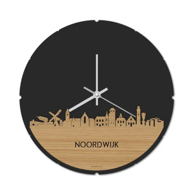 Afbeelding van Skyline Klok Rond Noordwijk Bamboe