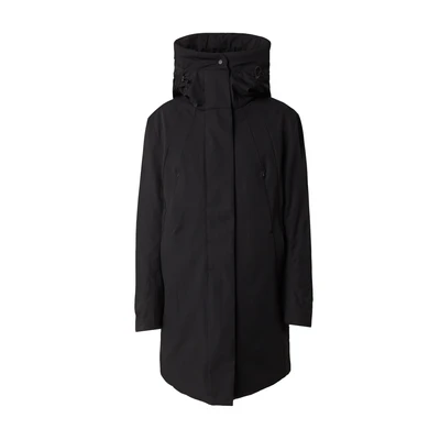 Afbeelding van Krakatau dames Mercury gewatteerd jack met ritszakken in de kleur Zwart, maat: M