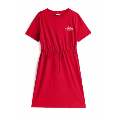 Afbeelding van Tommy Hilfiger Jerseyjurk, Dames, Maat: Medium, Primary red