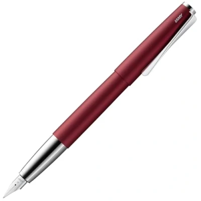 Afbeelding van Lamy studio royalred vulpen universele in elegante behuizing volledig metaal met propellervormige clip &amp; stalen veer lijnbreedte EF incl. inktpatroon T 10 blauw
