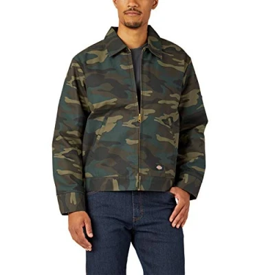 Afbeelding van Dickies Geïsoleerde Eisenhower jas met ritssluiting voor heren, Hunter Groene Camo, M