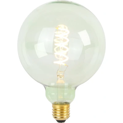 Afbeelding van LUEDD E27 dimbare LED spiraal filament lamp G125 groen 4W 180 lm