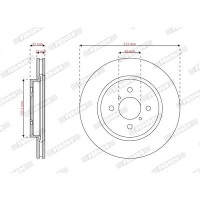 Afbeelding van Remschijf FERODO DDF2376C