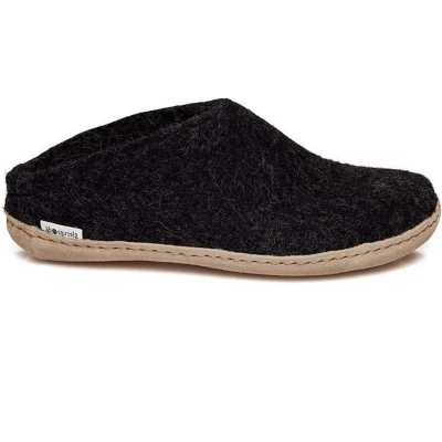 Afbeelding van Glerups Pantoffels, Dames, Maat: 50, Charcoal Wol