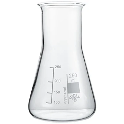 Afbeelding van NeoLab E 1069 Erlenmeyer zuiger, brede hals, 250 ml Simax (10 stuks)