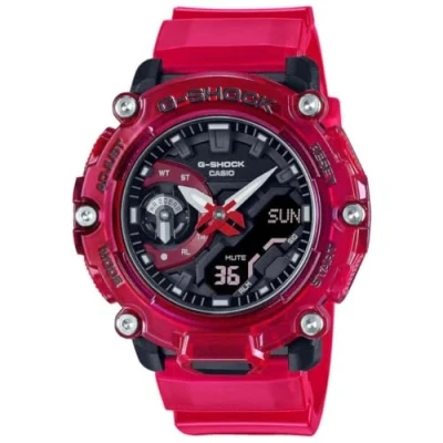 Afbeelding van Casio G Shock GA 2200SKL 4AER Horloge Kunststof Rood Ø 45 mm