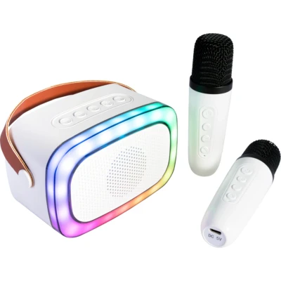 Afbeelding van Party KARAKID20 Mini bluetooth speaker met 2 draadloze microfoons