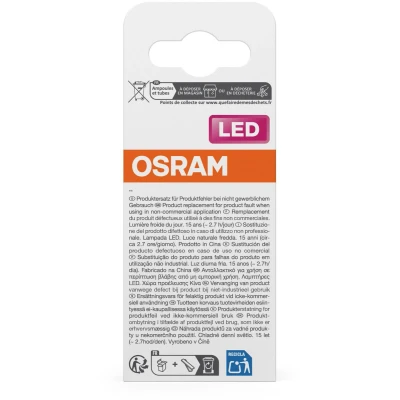 Afbeelding van OSRAM LED lamp Star Globe P40 Filament, 6500 K koel wit daglicht, 3,4 W, E14, mat, 470 lm, voor tafel en pendelarmaturen, 15.000 uur