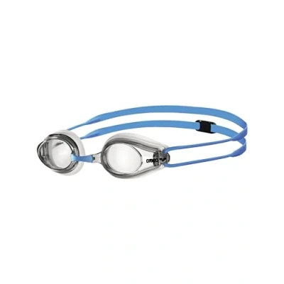 Afbeelding van Arena Unisex Jeugd Kinderwedstrijdzwembril Tracks Junior, clear light blue, one size