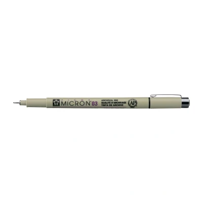 Afbeelding van Fineliner Sakura pigma micron zwart 0.35mm
