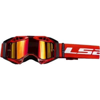 Afbeelding van LS2 crossbril Aura Pro rood met iridium vizier