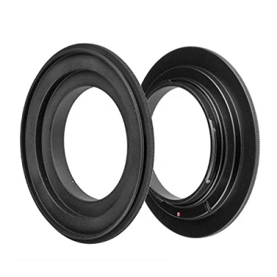 Afbeelding van ayex Retro adapter/omgekeerde ring voor Nikon 55 mm omgekeerde macro adapter, het vastschroeven van een lens opnamen