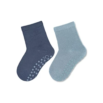 Afbeelding van Sterntaler ABS sokken dubbelpak uni blauw