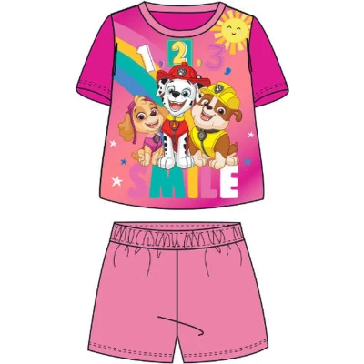 Afbeelding van PAW Patrol shortama 100% katoen korte pyjama maat 98 roze