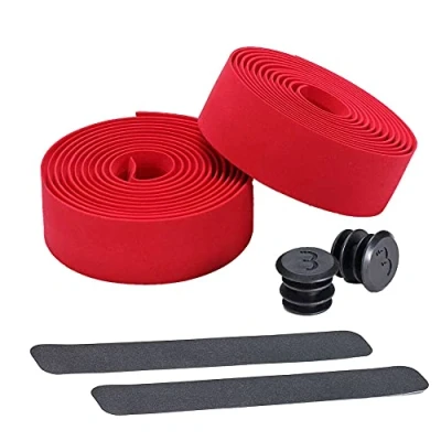 Afbeelding van BBB Cycling RaceRibbon Stuurtape Antislip Stuurlint Racefiets Stretch Materiaal Rood 2 Rollen BHT 01