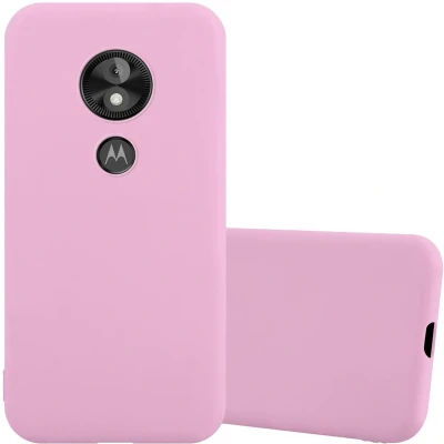 Afbeelding van Cadorabo Hoesje geschikt voor Motorola MOTO E5 PLAY in CANDY ROZE Beschermhoes gemaakt van flexibel TPU silicone Case Cover