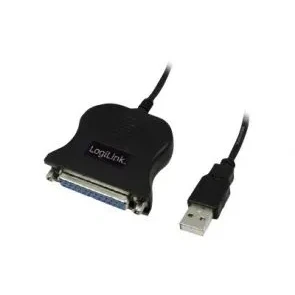Afbeelding van LogiLink USB 1.1 Aansluitkabel [1x stekker A 1x D sub bus 25 polig] UA0054 1.50 m