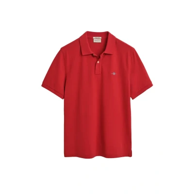 Afbeelding van GANT REG Shield SS Poloshirt, Heren, Maat: Large, Ruby red