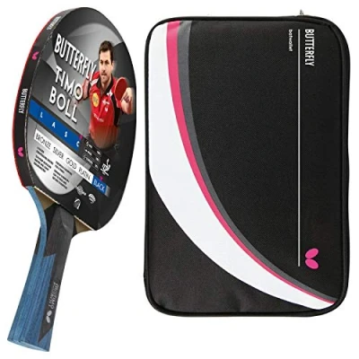 Afbeelding van Butterfly® Timo Boll Black tafeltennisbatje, tafeltennisracket Bat TT professioneel wedstrijdracket voor technisch gevorderde spelers, ITTF gecertificeerde Wakaba bekleding, anatomische greepvorm