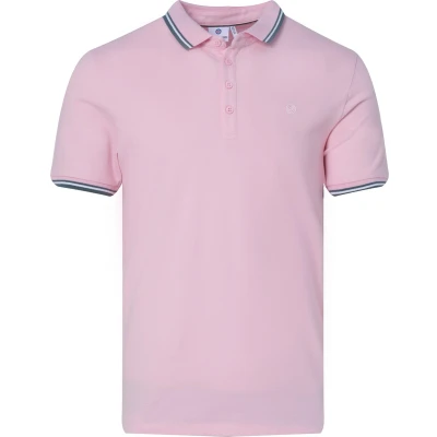 Afbeelding van Blue Industry Piqué Poloshirt Roze maat L heren met Modern fit Pasvorm Stretch Suitable Herenkleding