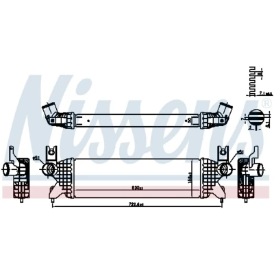 Afbeelding van Nissens Interkoeler 961507
