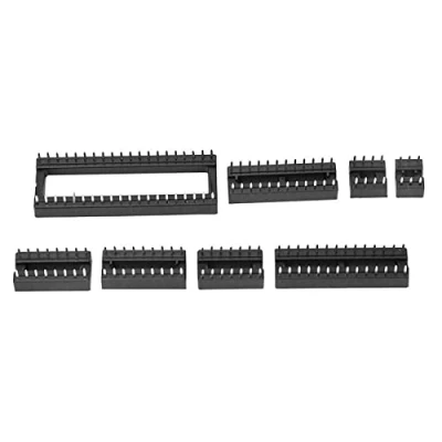 Afbeelding van 122 Pcs 2.54mm IC Socket Adapter Assortiment Kit DIP 8 6 14 16 18 24 28 40 Pins Elektronische Component Connector Soldeer Type Set