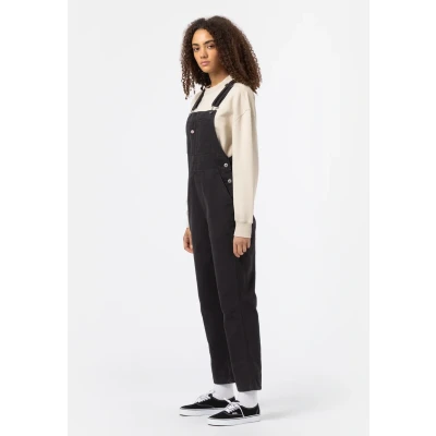 Afbeelding van Dickies DUCK Canvas BIB Tuinbroek, Dames, Maat: XXS, Stone washed black