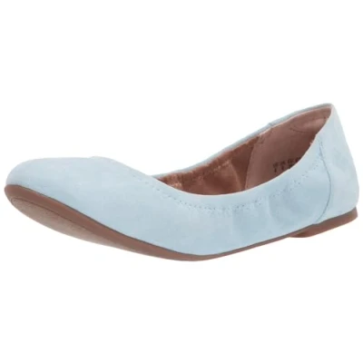 Afbeelding van Amazon Essentials Belice Slip On Ballet Plat, Lichtblauw, 11 Breed