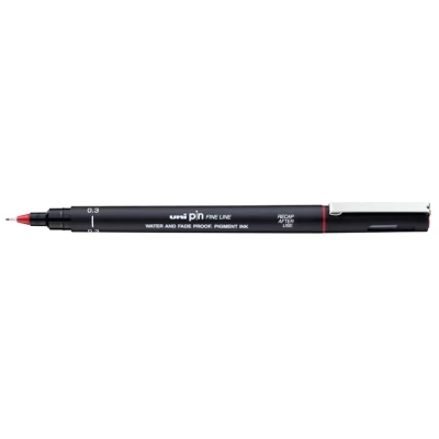 Afbeelding van Fineliner Uni ball Pin 0,3mm rood